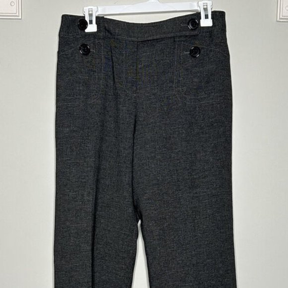 Ann Taylor Dress Pants Women's 10 Signature Fit High-Rise Gray Office Business - Picture 1 of 15